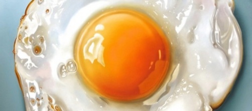 foto hiper-realista huevo